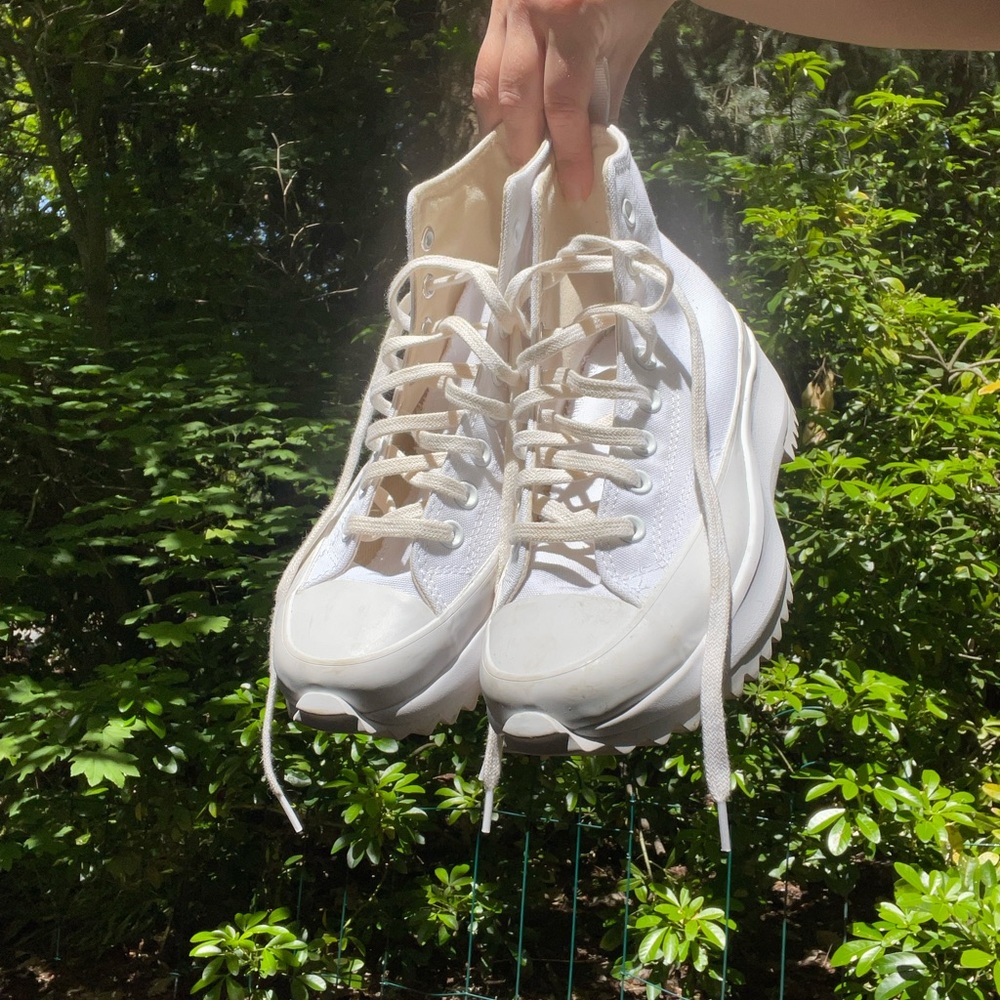 Women's Converse Run Star Hike High 170777c Hi Triple Whiteout Optical